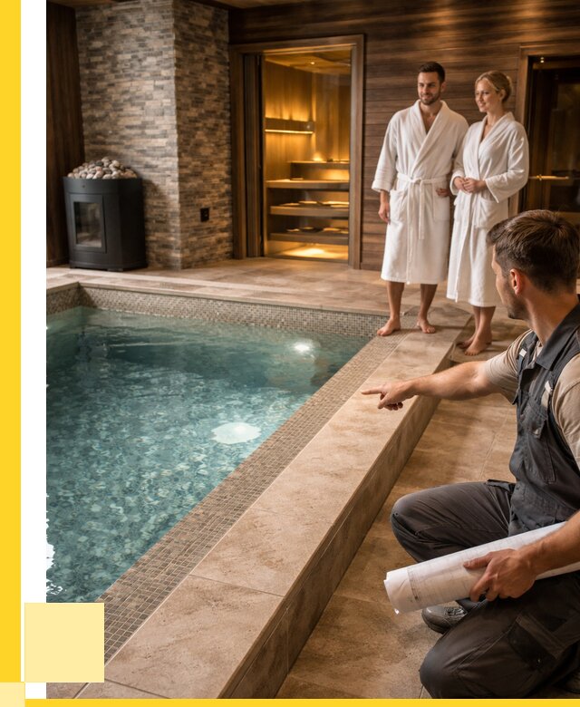 Проект бани с бассейном под ключ в Реже от 71195 р. | ЭриданРеж