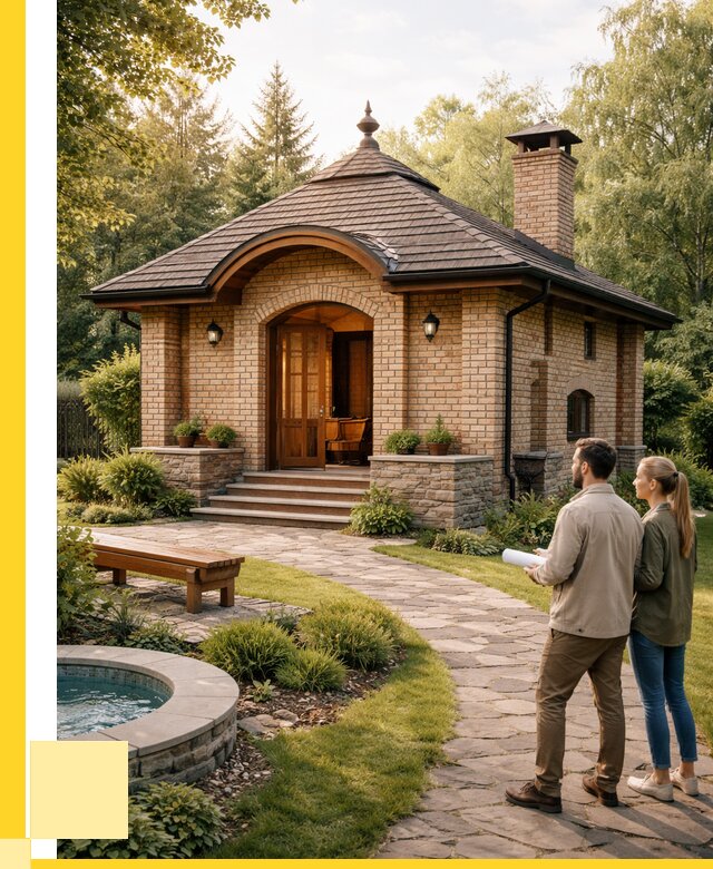 Проект кирпичной бани в Реже от 32859 р. | ЭриданРеж