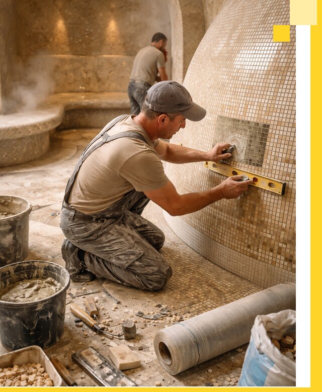 Хамам под ключ в Реже: проектирование, строительство, отделка