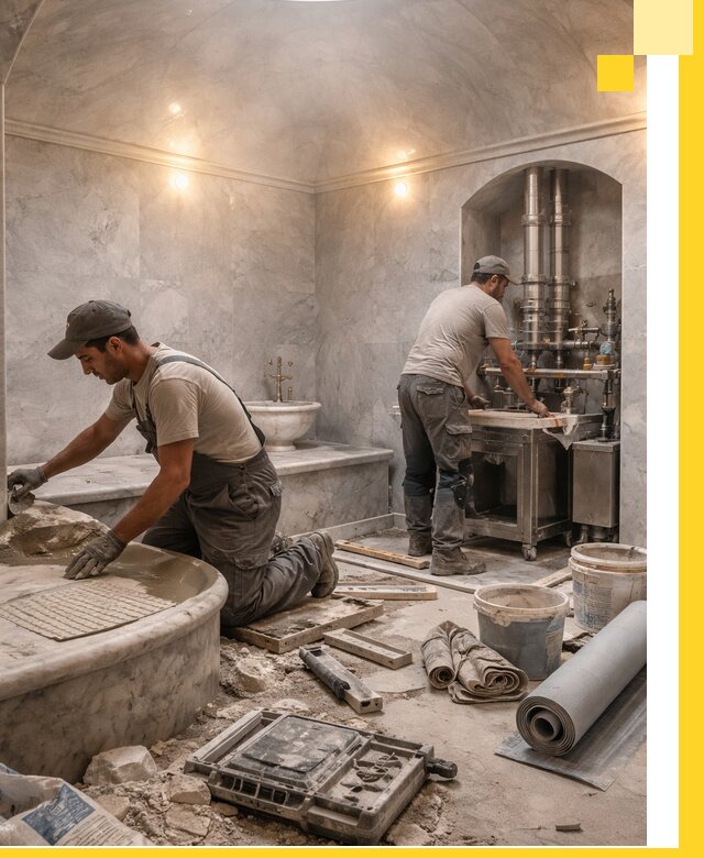 Строительство турецких бань хаммам под ключ в Реже