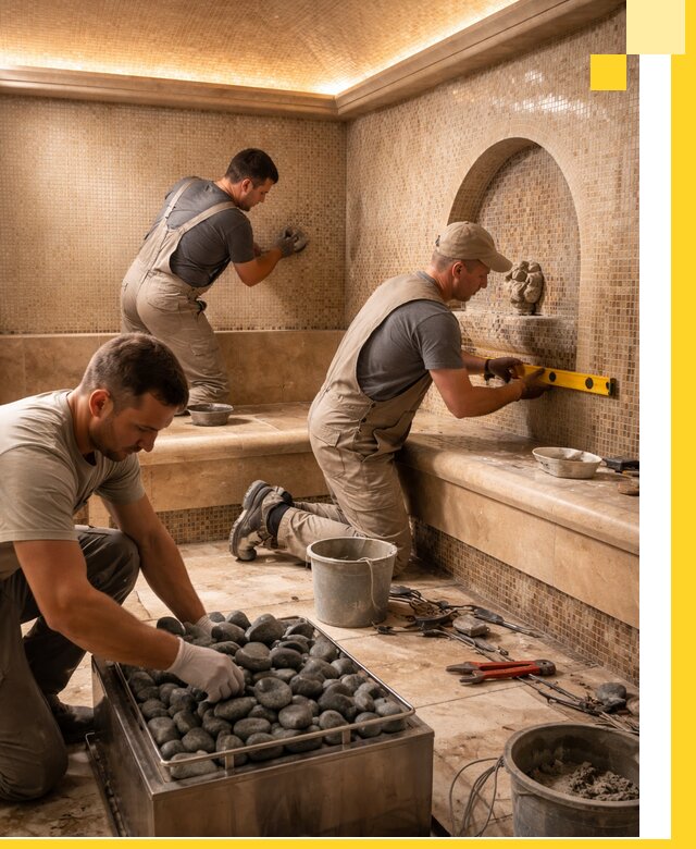 Проектирование и строительство хамама и сауны в Реже