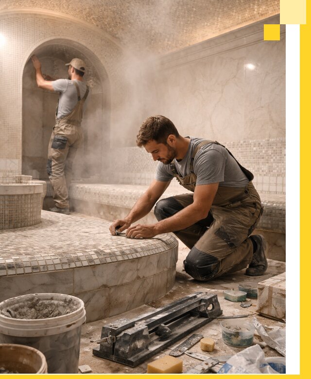 Профессиональный дизайн хамама и SPA под ключ в Реже