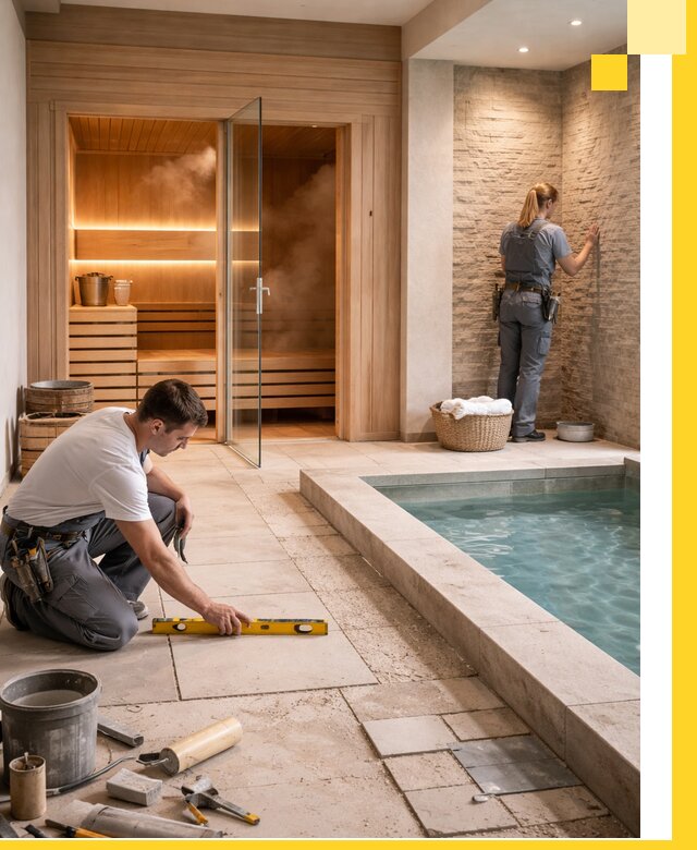 Комплексный дизайн и отделка интерьеров SPA под ключ в Реже